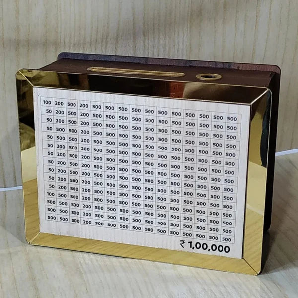 Wooden Money Saving Box | Durable & Eco-Friendly |For boys and girls